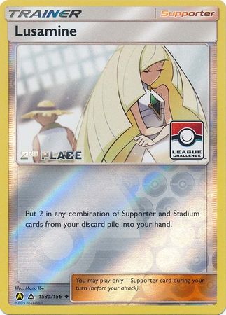 Lusamine (153a/156) (League Challenge Alt Art 2nd Place) [Sun & Moon: Ultra Prism] | Fandemonia Ltd