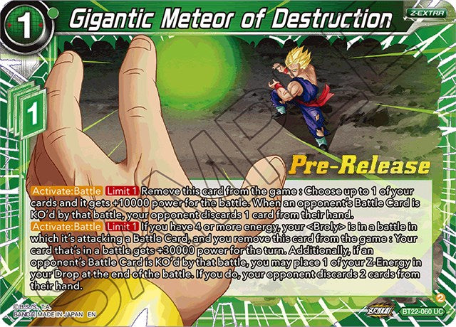 Gigantic Meteor of Destruction (BT22-060) [Critical Blow Prerelease Promos] | Fandemonia Ltd