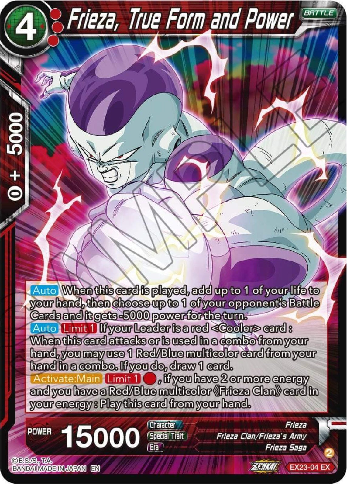 Frieza, True Form and Power (EX23-04) [Premium Anniversary Box 2023] | Fandemonia Ltd