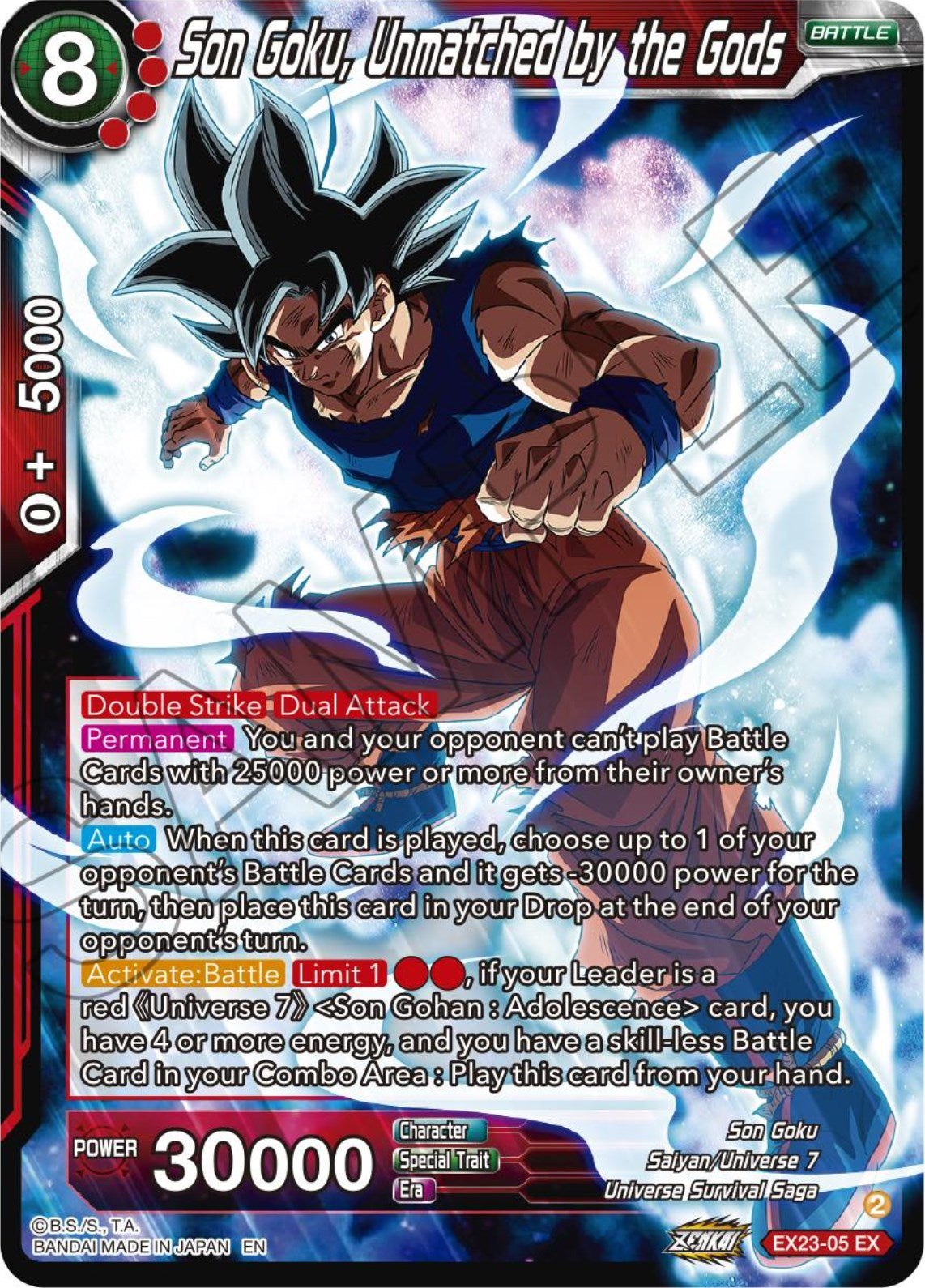 Son Goku, Unmatched by the Gods (EX23-05) [Premium Anniversary Box 2023] | Fandemonia Ltd