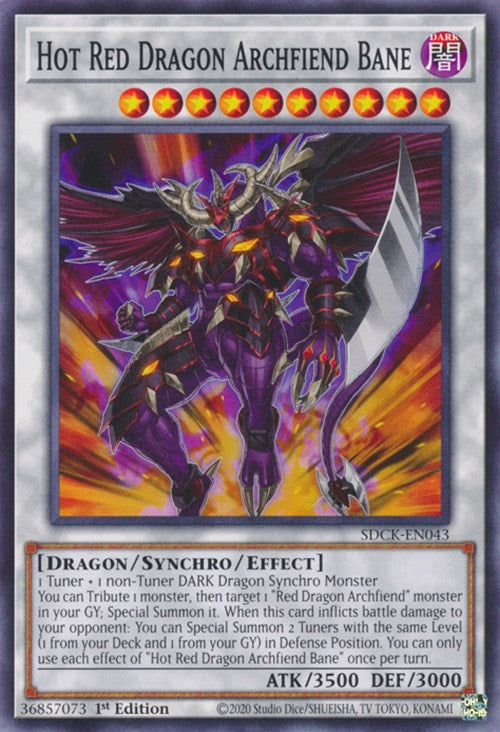 Hot Red Dragon Archfiend Bane [SDCK-EN043] Common | Fandemonia Ltd