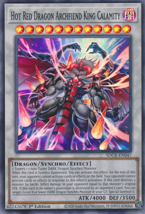 Hot Red Dragon Archfiend King Calamity [SDCK-EN047] Super Rare | Fandemonia Ltd