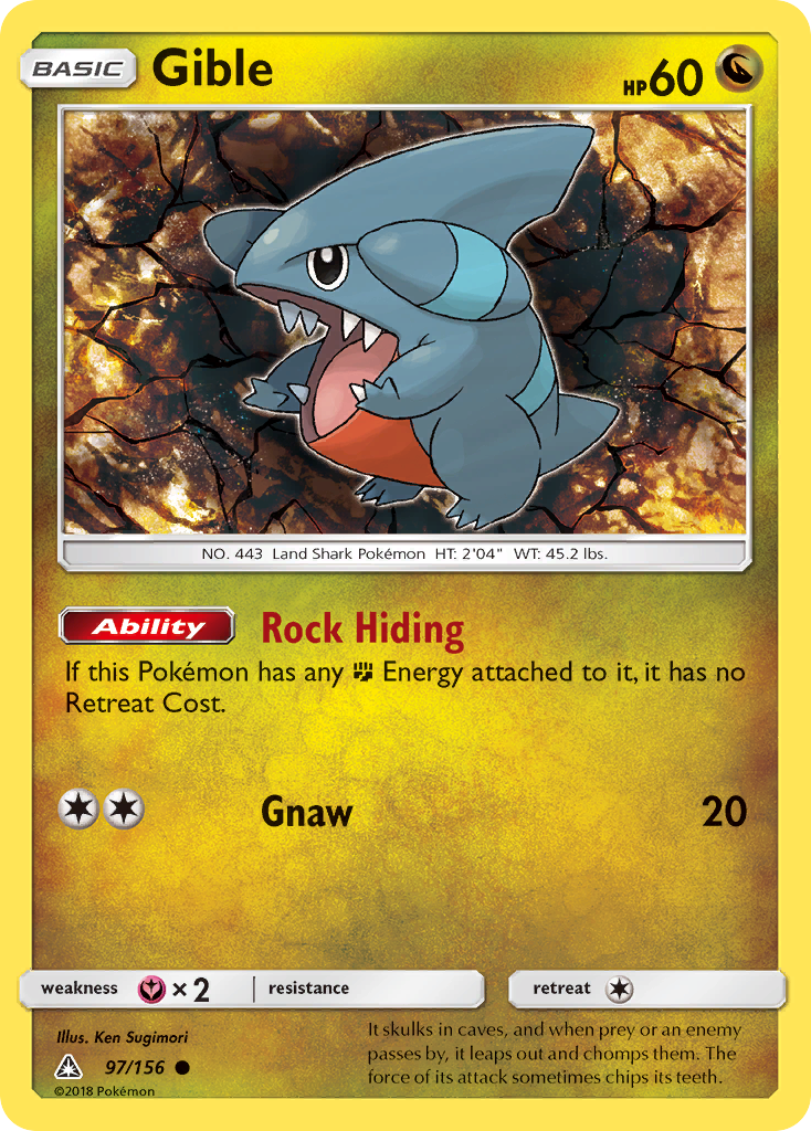 Gible (97/156) [Sun & Moon: Ultra Prism] | Fandemonia Ltd