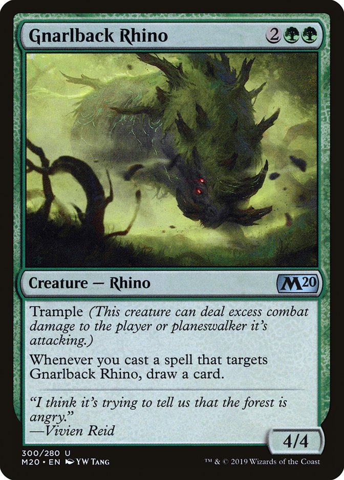 Gnarlback Rhino [Core Set 2020] | Fandemonia Ltd