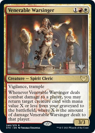 Venerable Warsinger (Promo Pack) [Strixhaven: School of Mages Promos] | Fandemonia Ltd