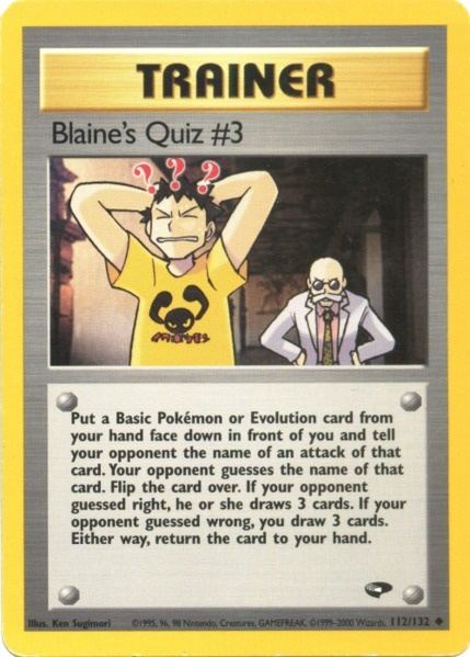 Blaine's Quiz #3 (112/132) [Gym Challenge Unlimited] | Fandemonia Ltd