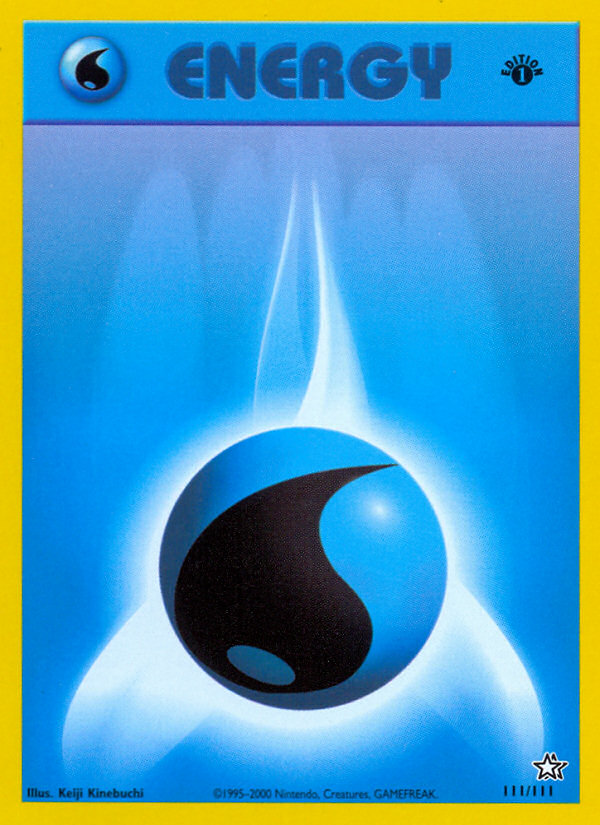 Water Energy (111/111) [Neo Genesis 1st Edition] | Fandemonia Ltd