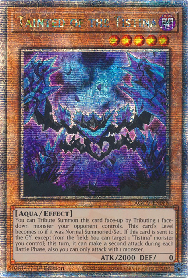 Tainted of the Tistina (Quarter Century Secret Rare) [AGOV-EN088] Quarter Century Secret Rare | Fandemonia Ltd