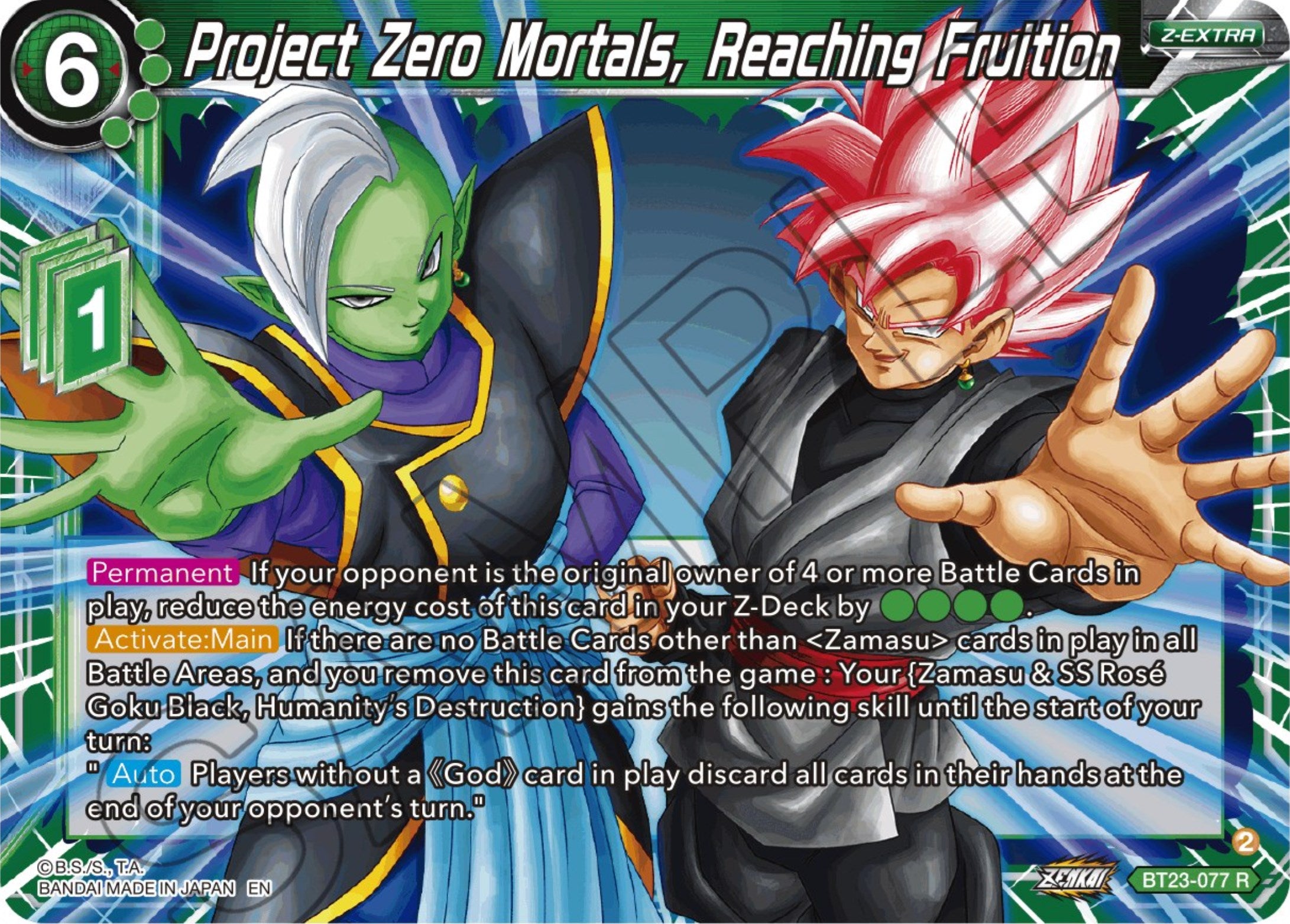 Project Zero Mortals, Reaching Fruition (BT23-077) [Perfect Combination] | Fandemonia Ltd