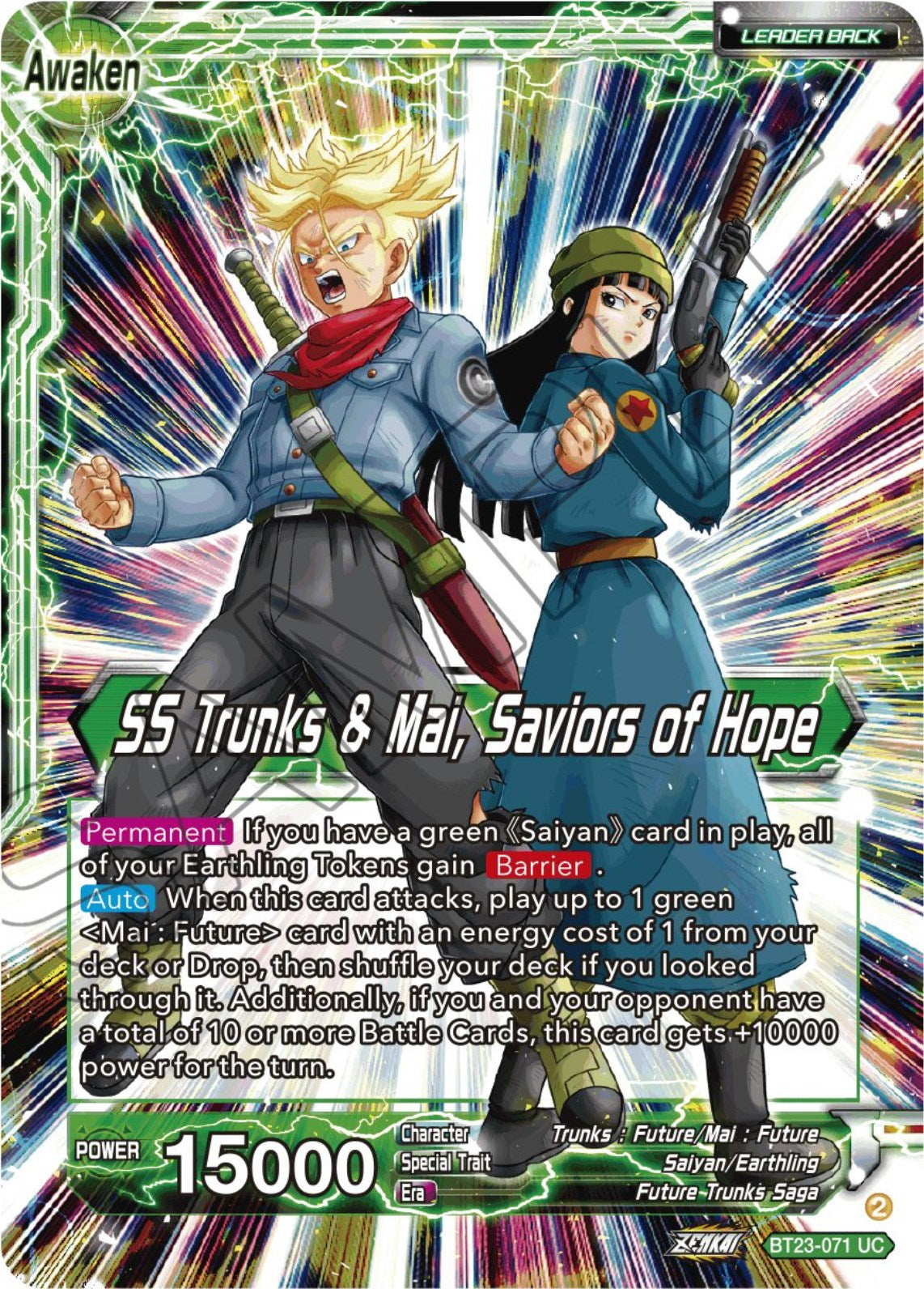 Trunks & Mai // SS Trunks & Mai, Saviors of Hope (BT23-071) [Perfect Combination] | Fandemonia Ltd