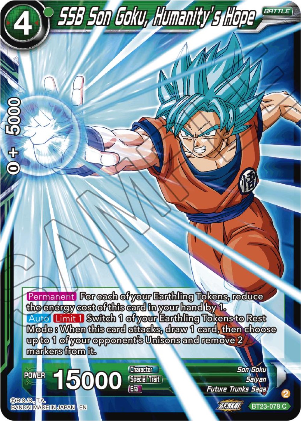 SSB Son Goku, Humanity's Hope (BT23-078) [Perfect Combination] | Fandemonia Ltd