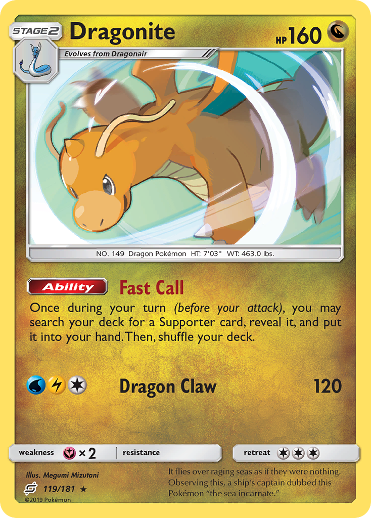 Dragonite (119/181) [Sun & Moon: Team Up] | Fandemonia Ltd