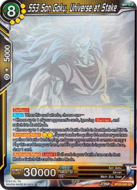 SS3 Son Goku, Universe at Stake (Hologram) (BT20-095) [Power Absorbed] | Fandemonia Ltd