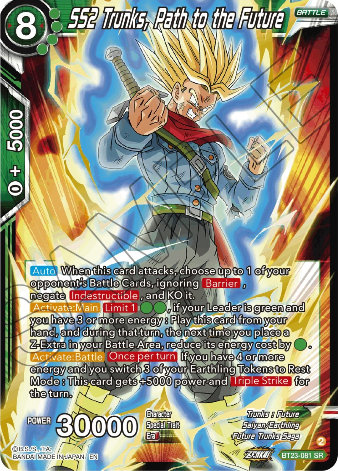 SS2 Trunks, Path to the Future (BT23-081) [Perfect Combination] | Fandemonia Ltd