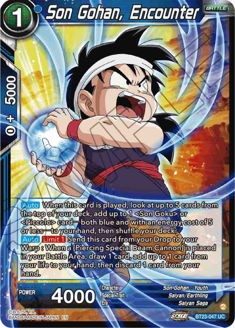 Son Gohan, Encounter (BT23-047) [Perfect Combination] | Fandemonia Ltd