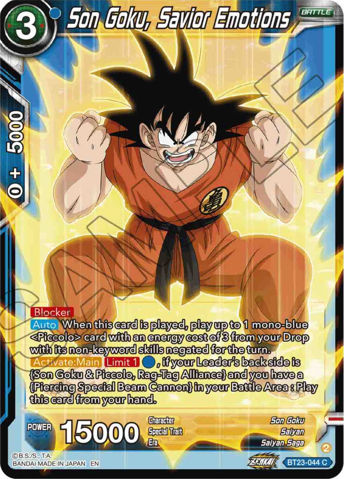 Son Goku, Savior Emotions (BT23-044) [Perfect Combination] | Fandemonia Ltd