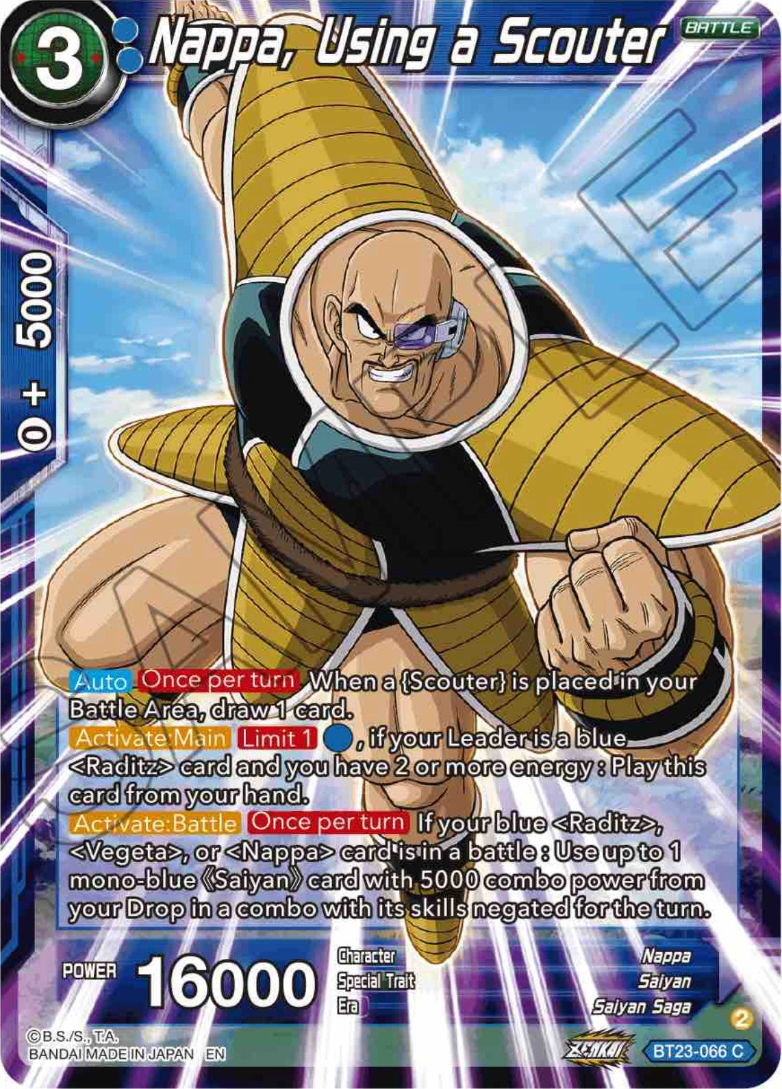 Nappa, Using a Scouter (BT23-066) [Perfect Combination] | Fandemonia Ltd