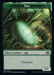 Egg // Phyrexian Golem Double-sided Token [Double Masters 2022 Tokens] | Fandemonia Ltd