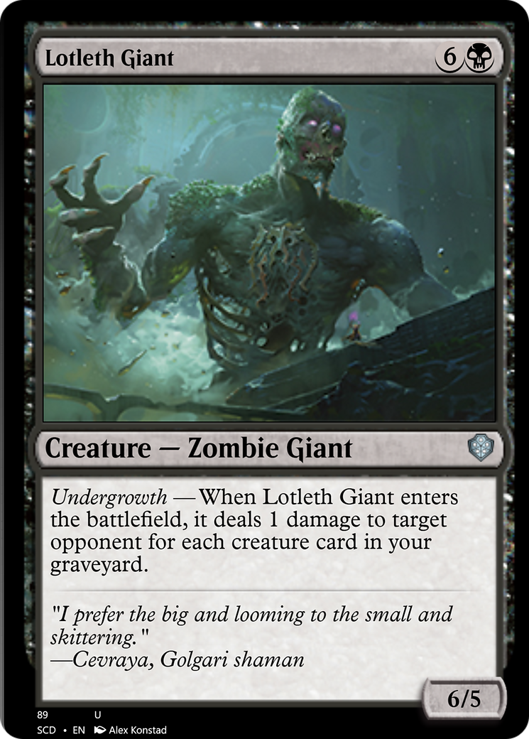 Lotleth Giant [Starter Commander Decks] | Fandemonia Ltd