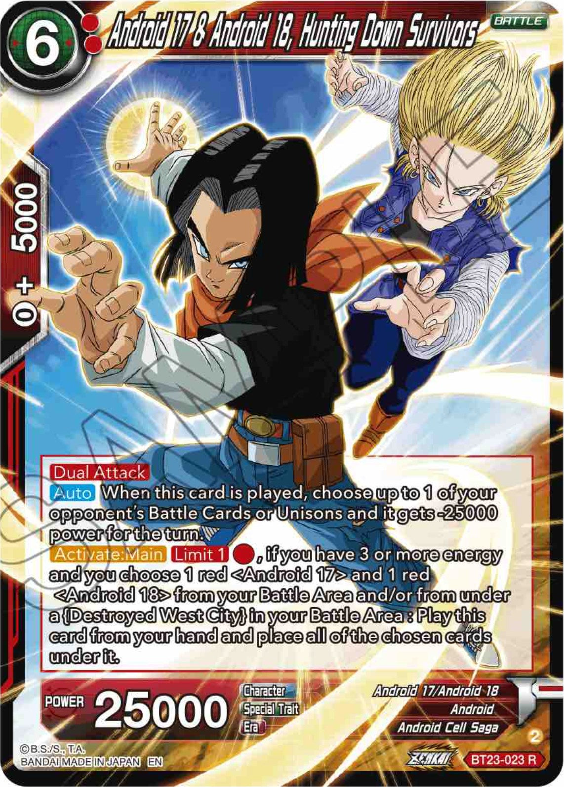 Android 17 & Android 18, Hunting Down Survivors (BT23-023) [Perfect Combination] | Fandemonia Ltd