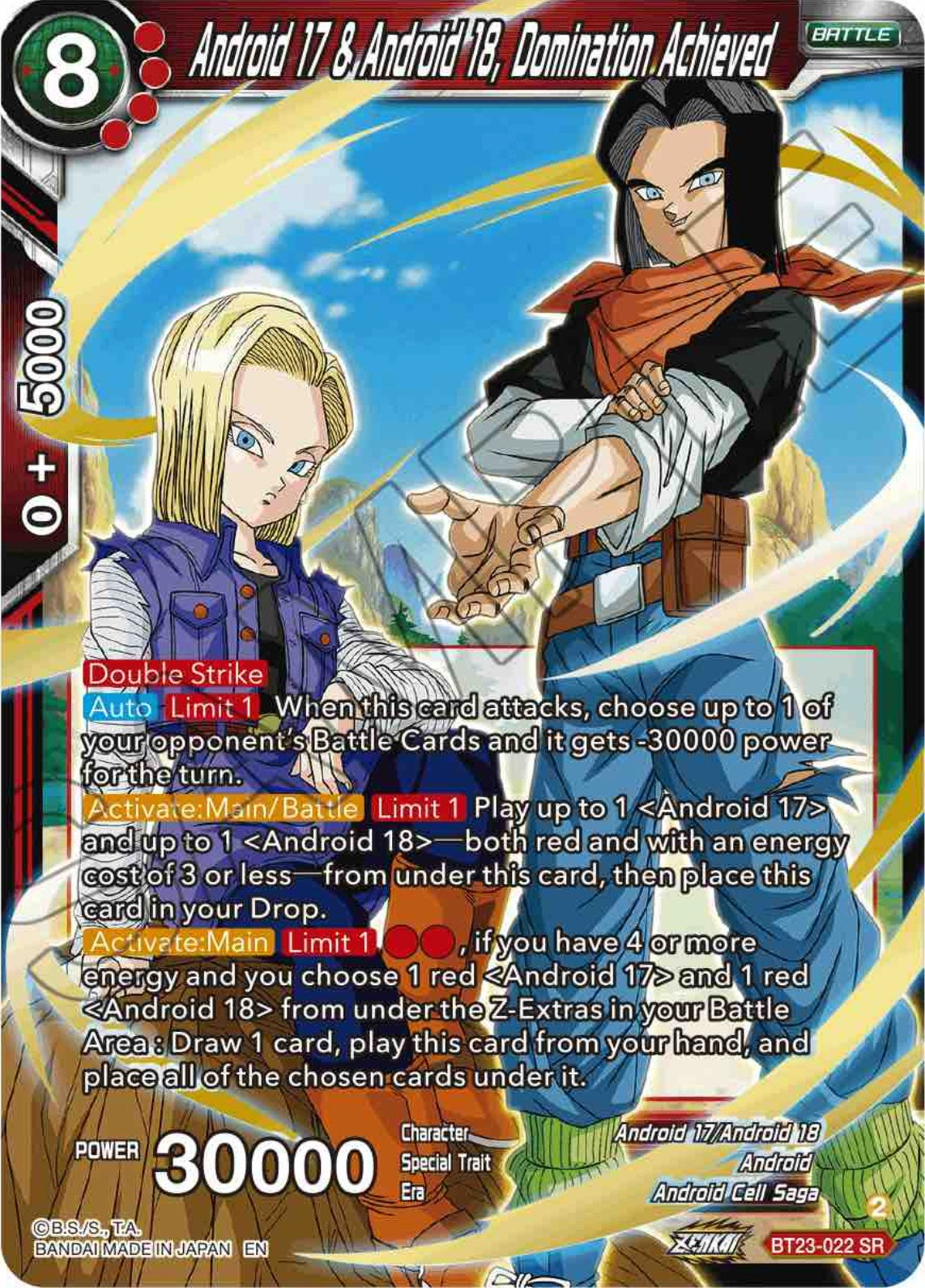 Android 17 & Android 18, Domination Achieved (BT23-022) [Perfect Combination] | Fandemonia Ltd