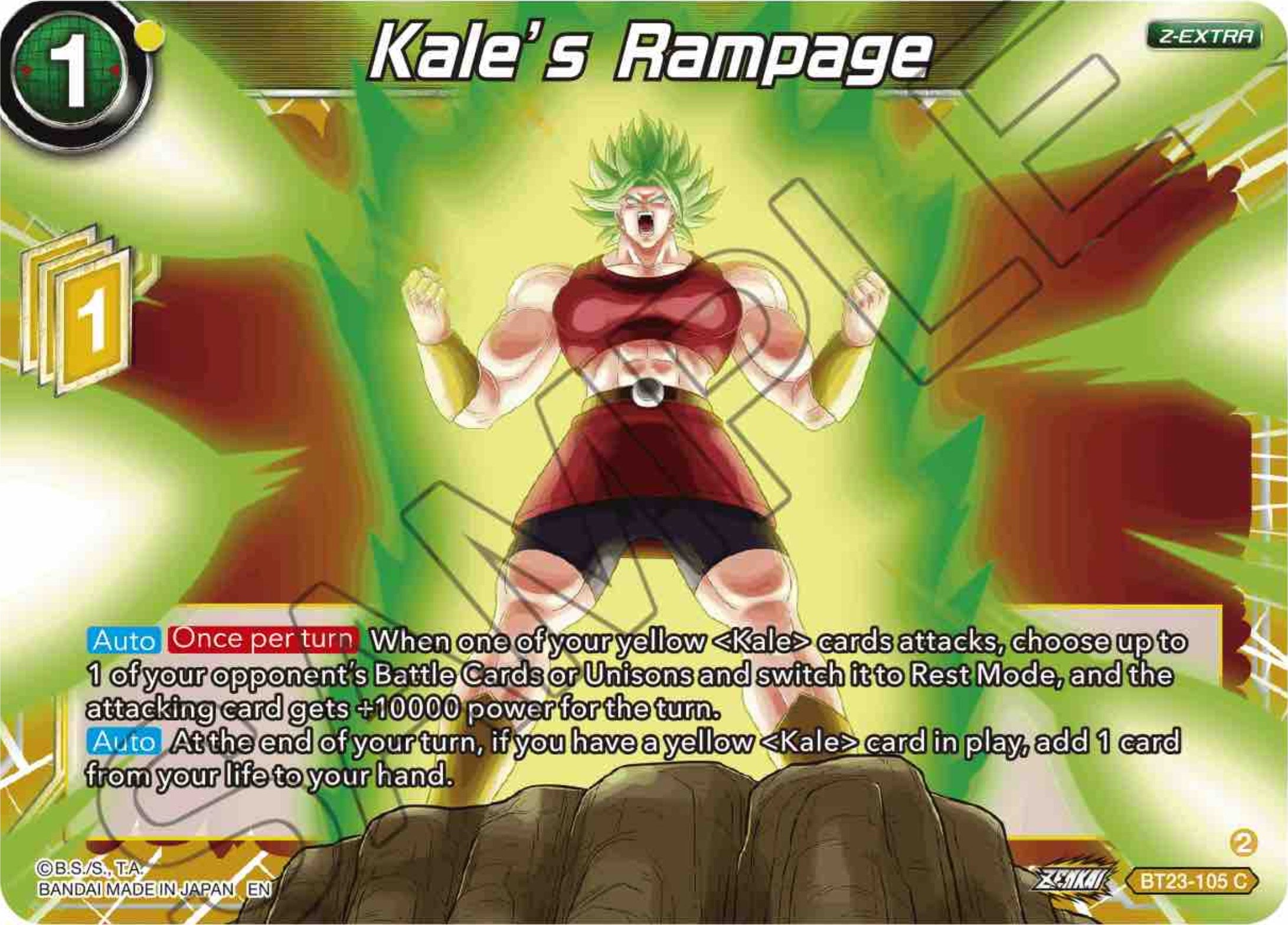 Kale's Rampage (BT23-105) [Perfect Combination] | Fandemonia Ltd