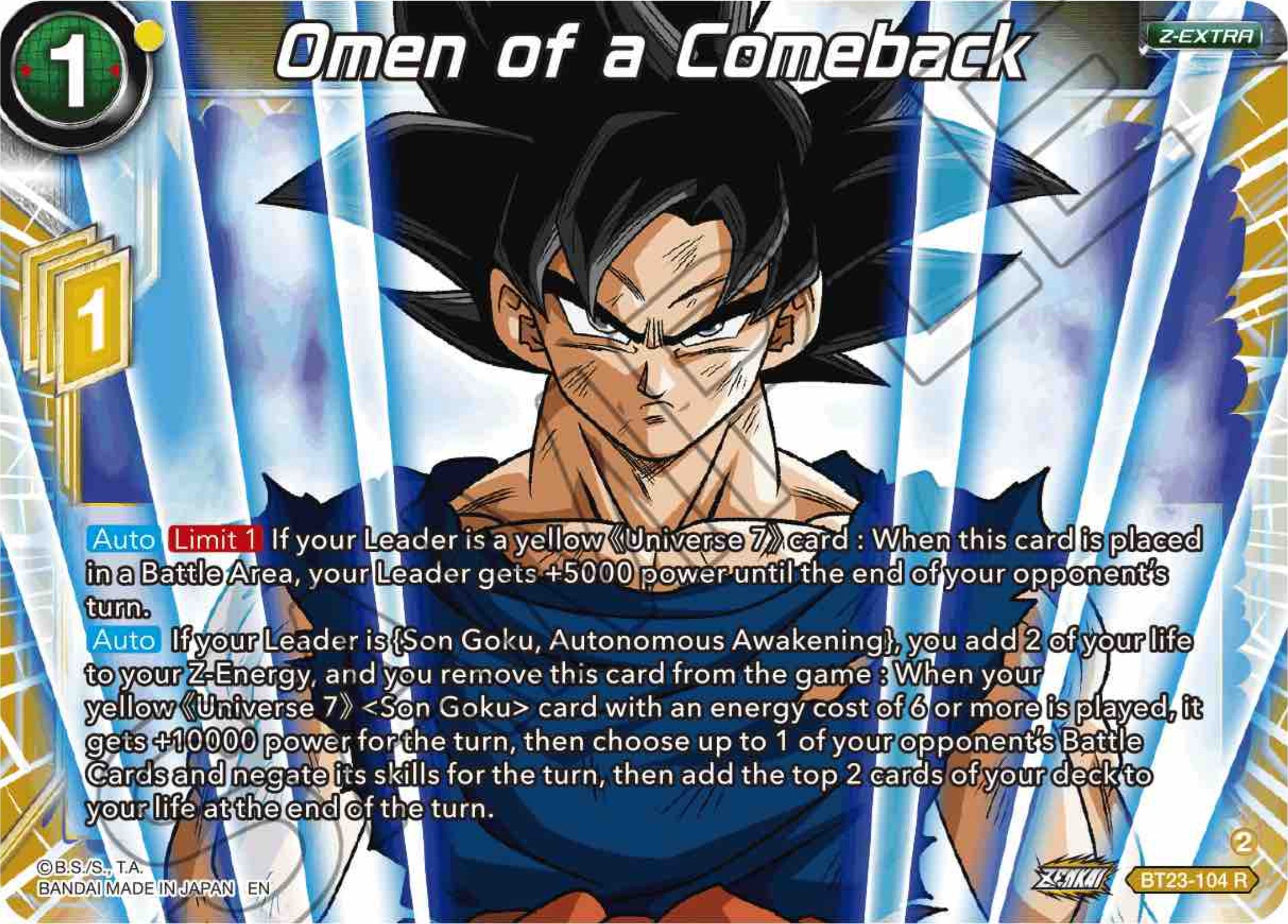 Omen of a Comeback (BT23-104) [Perfect Combination] | Fandemonia Ltd