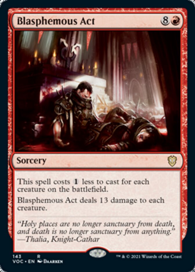 Blasphemous Act [Innistrad: Crimson Vow Commander] | Fandemonia Ltd