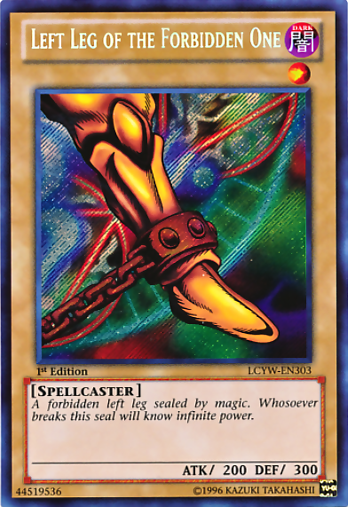 Left Leg of the Forbidden One [LCYW-EN303] Secret Rare | Fandemonia Ltd