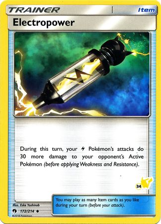 Electropower (172/214) (Pikachu Stamp #34) [Battle Academy 2020] | Fandemonia Ltd