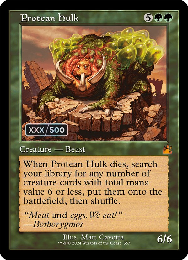 Protean Hulk (Retro) (Serialized) [Ravnica Remastered] | Fandemonia Ltd