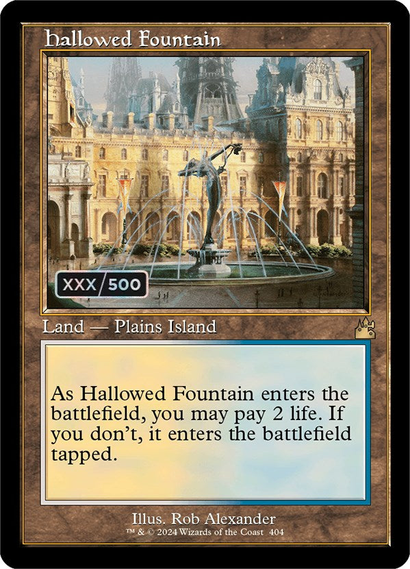 Hallowed Fountain (Retro) (Serialized) [Ravnica Remastered] | Fandemonia Ltd