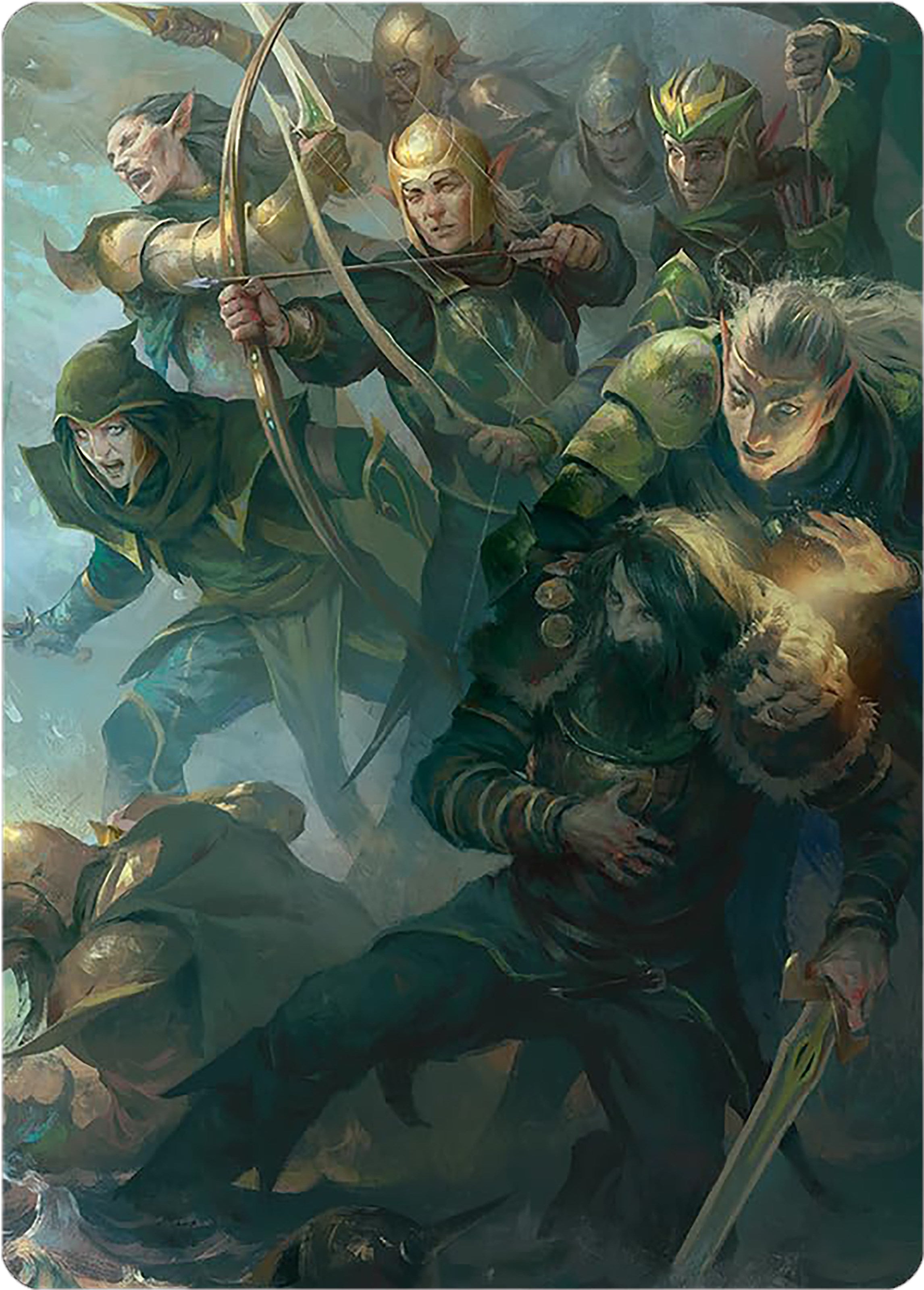 Galadhrim Brigade Art Card [The Lord of the Rings: Tales of Middle-earth Art Series] | Fandemonia Ltd