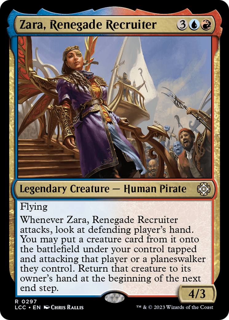 Zara, Renegade Recruiter [The Lost Caverns of Ixalan Commander] | Fandemonia Ltd