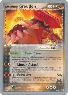 Team Magma's Groudon (9/95) (Magma Spirit - Tsuguyoshi Yamato) [World Championships 2004] | Fandemonia Ltd