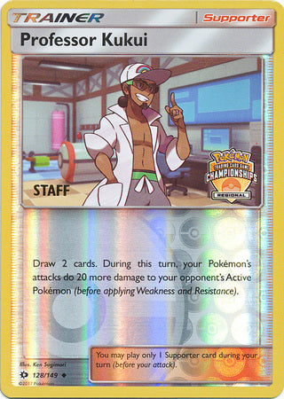 Professor Kukui (128/149) (Regional Championship Promo Staff) [Sun & Moon: Base Set] | Fandemonia Ltd