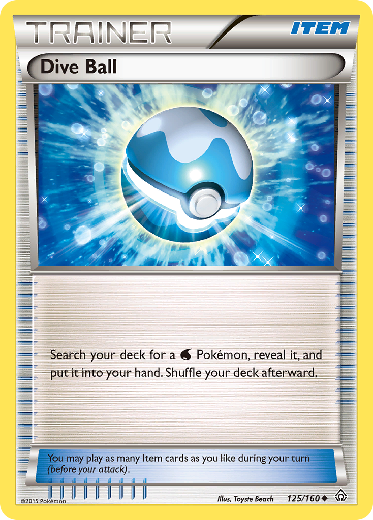 Dive Ball (125/160) [XY: Primal Clash] | Fandemonia Ltd