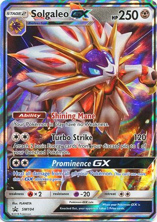 Solgaleo GX (SM104) (Jumbo Card) [Sun & Moon: Black Star Promos] | Fandemonia Ltd