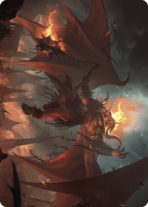 Rakdos, Patron of Chaos Art Card (22/49) [Murders at Karlov Manor Art Series] | Fandemonia Ltd