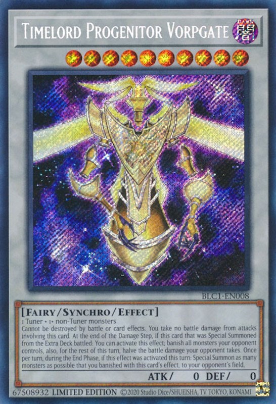 Timelord Progenitor Vorpgate [BLC1-EN008] Secret Rare | Fandemonia Ltd