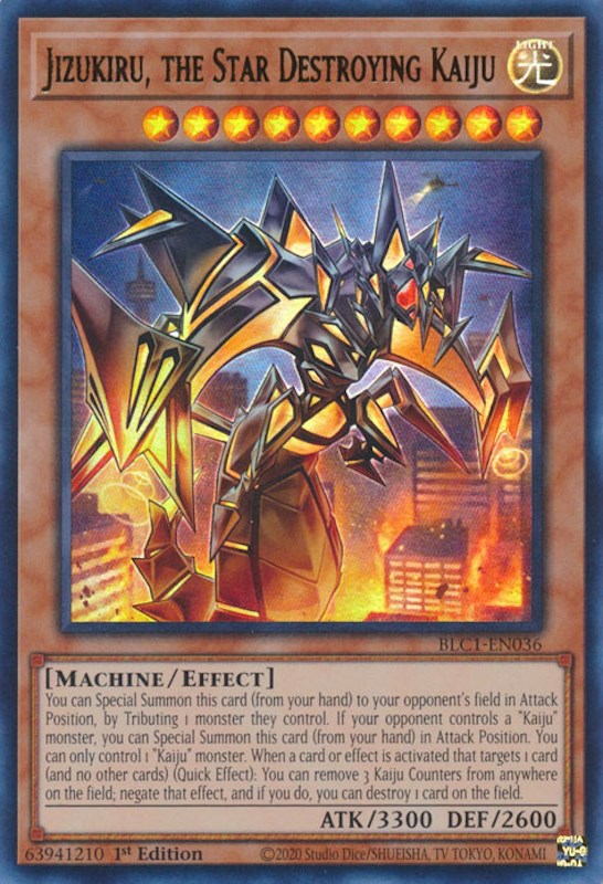 Jizukiru, the Star Destroying Kaiju [BLC1-EN036] Ultra Rare | Fandemonia Ltd