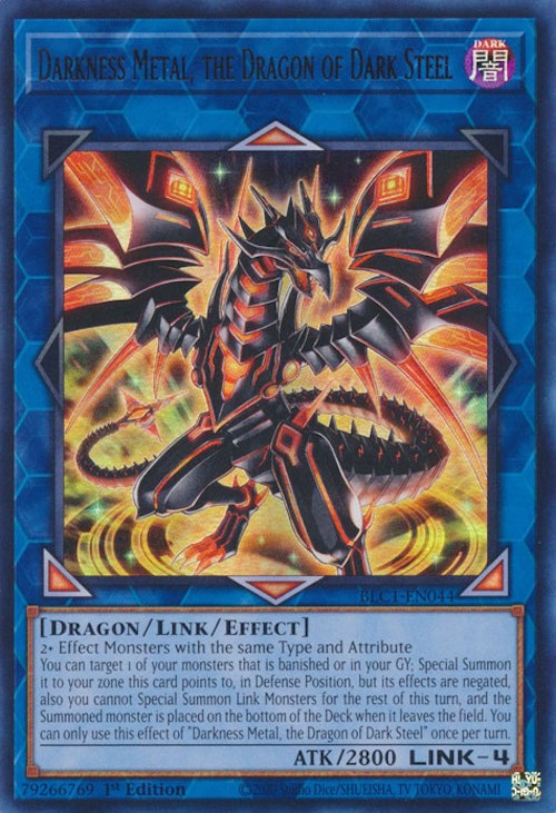 Darkness Metal, the Dragon of Dark Steel [BLC1-EN044] Ultra Rare | Fandemonia Ltd