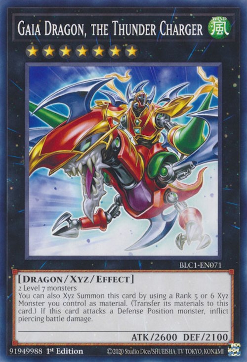 Gaia Dragon, the Thunder Charger [BLC1-EN071] Common | Fandemonia Ltd