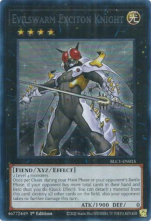 Evilswarm Exciton Knight (Silver) [BLC1-EN015] Ultra Rare | Fandemonia Ltd