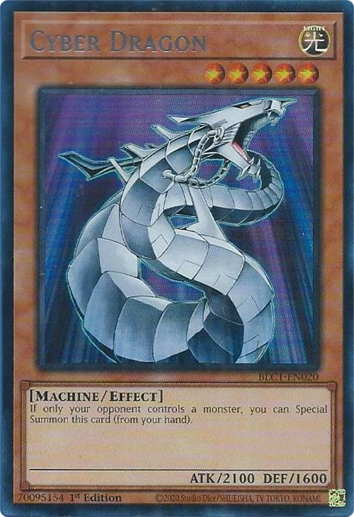 Cyber Dragon (Silver) [BLC1-EN020] Ultra Rare | Fandemonia Ltd