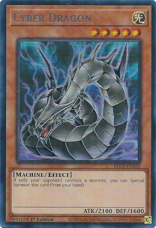 Cyber Dragon (Alternate Art) (Silver) [BLC1-EN021] Ultra Rare | Fandemonia Ltd