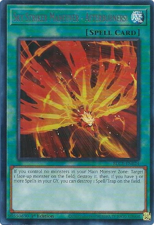 Sky Striker Maneuver - Afterburners! (Silver) [BLC1-EN024] Ultra Rare | Fandemonia Ltd