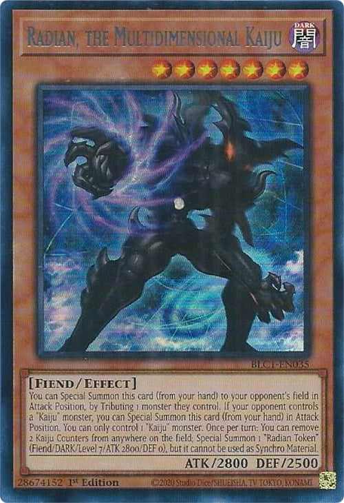 Radian, the Multidimensional Kaiju (Silver) [BLC1-EN035] Ultra Rare | Fandemonia Ltd