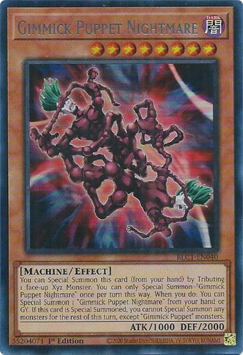 Gimmick Puppet Nightmare (Silver) [BLC1-EN040] Ultra Rare | Fandemonia Ltd