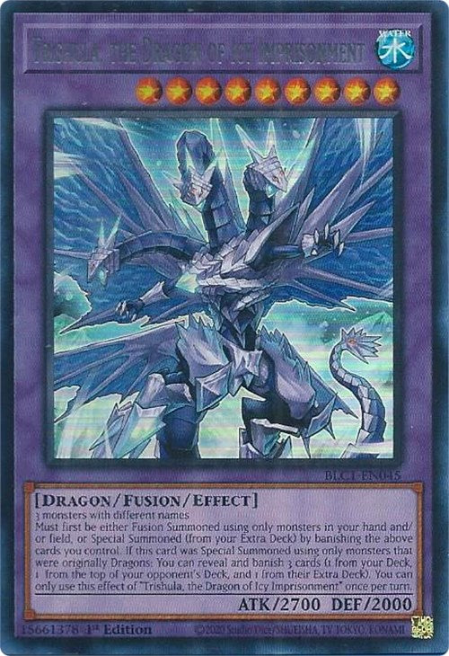 Trishula, the Dragon of Icy Imprisonment (Silver) [BLC1-EN045] Ultra Rare | Fandemonia Ltd